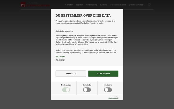 Screenshot von danske-stenhuggerier.dk