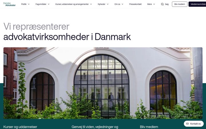 Screenshot von danskeadvokater.dk