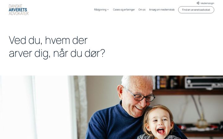 Képernyőkép: danskearveretsadvokater.dk