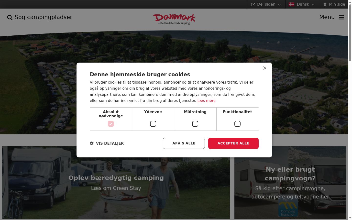 Zrzut ekranu banera zgody wyświetlanego przed jakąkolwiek interakcją