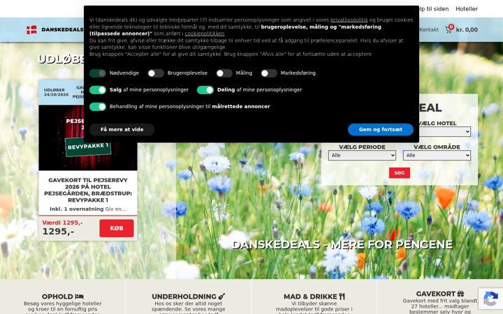 Screenshot von danskedeals.dk