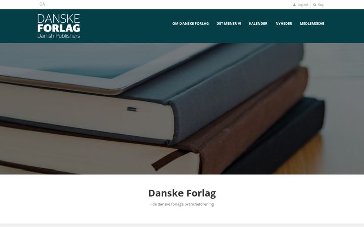 Ekrano kopija danskeforlag.dk