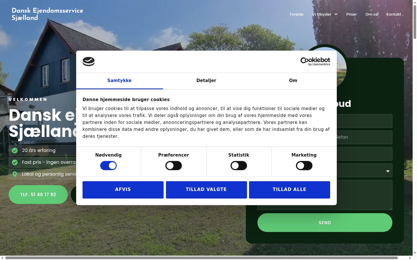 Sutikimo reklamjuostės, rodytos prieš bet kokią sąveiką, ekrano kopija