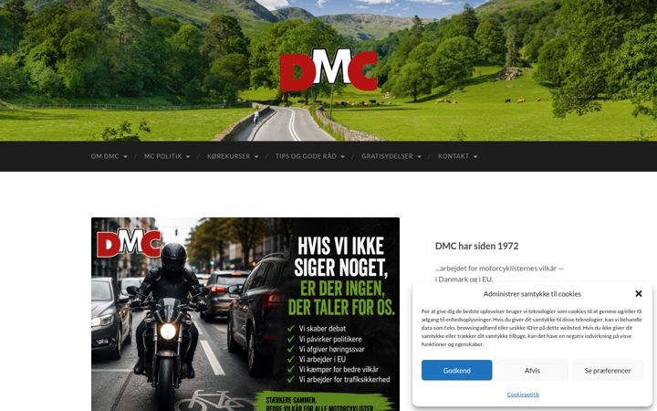 Ekrano kopija danskemotorcyklister.dk