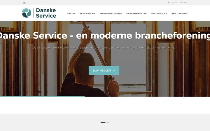 Screenshot of danskeservice.dk