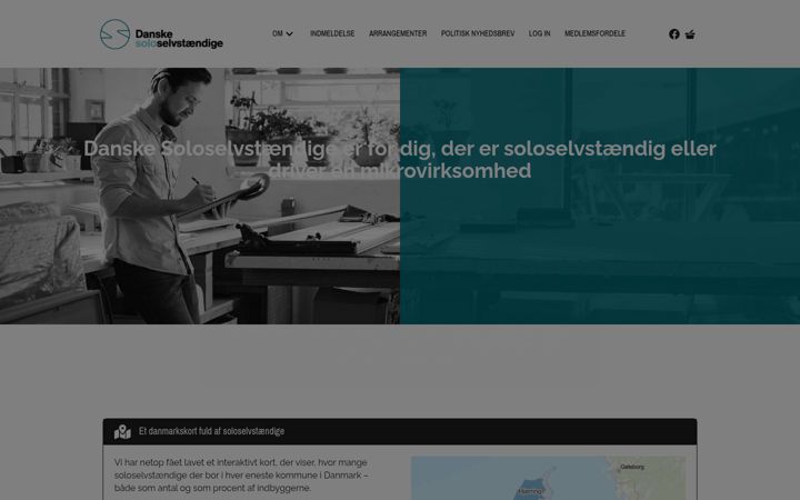 Screenshot von danskesoloselvstaendige.dk