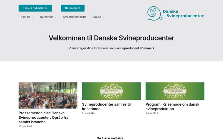 Ekrano kopija danskesvineproducenter.dk