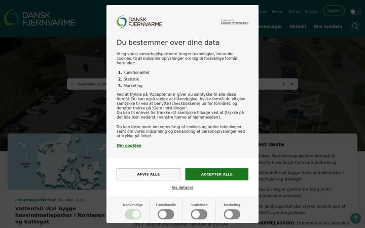 Screenshot von danskfjernvarme.dk