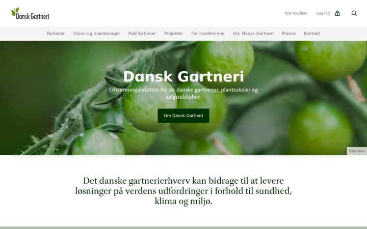 Screenshot von danskgartneri.dk