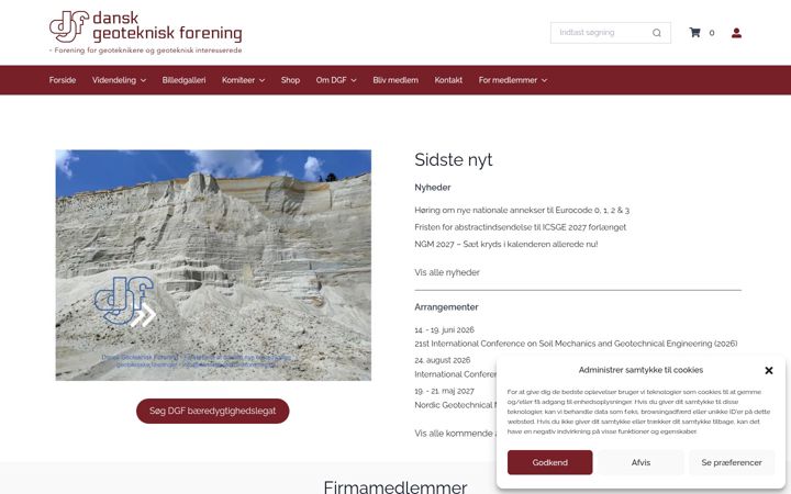 Screenshot von danskgeotekniskforening.dk