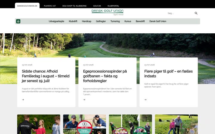 Screenshot stránky danskgolfunion.dk