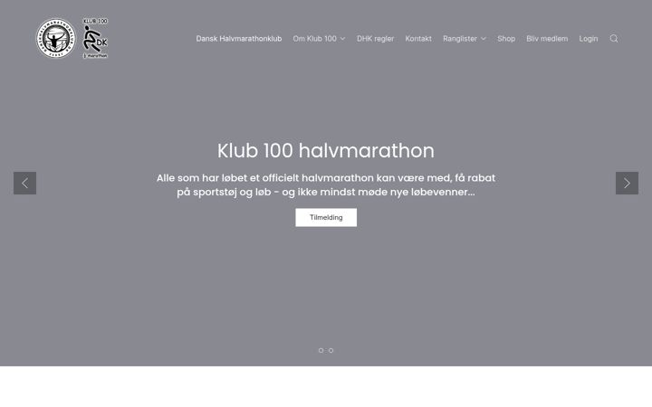 Ekrano kopija danskhalvmarathonklub.dk