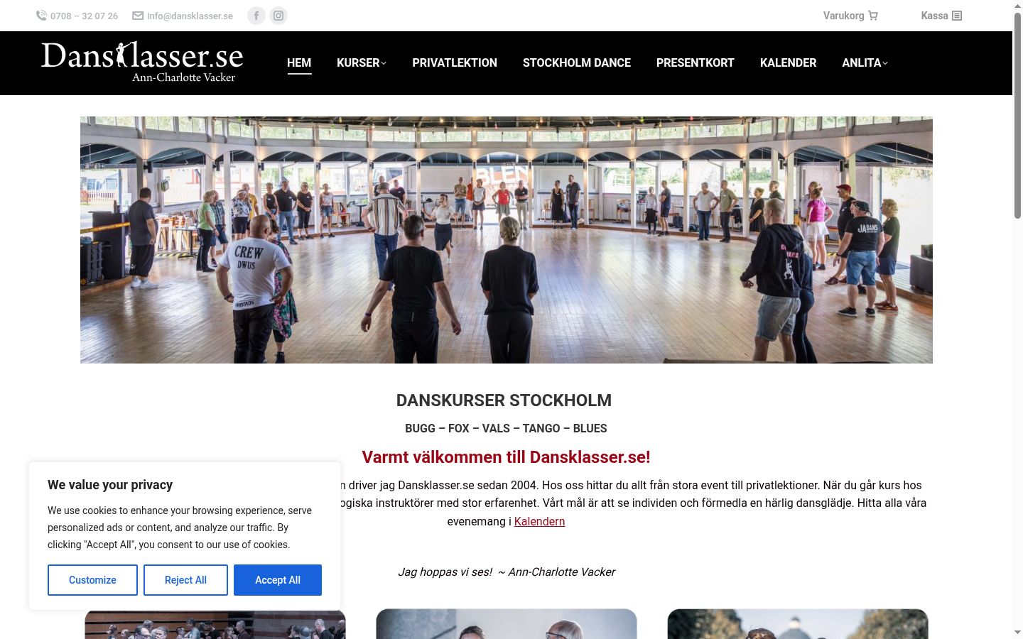Capture d'écran de la bannière de consentement affichée avant toute interaction