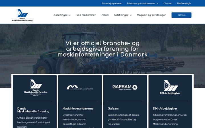 Screenshot van danskmaskinhandel.dk