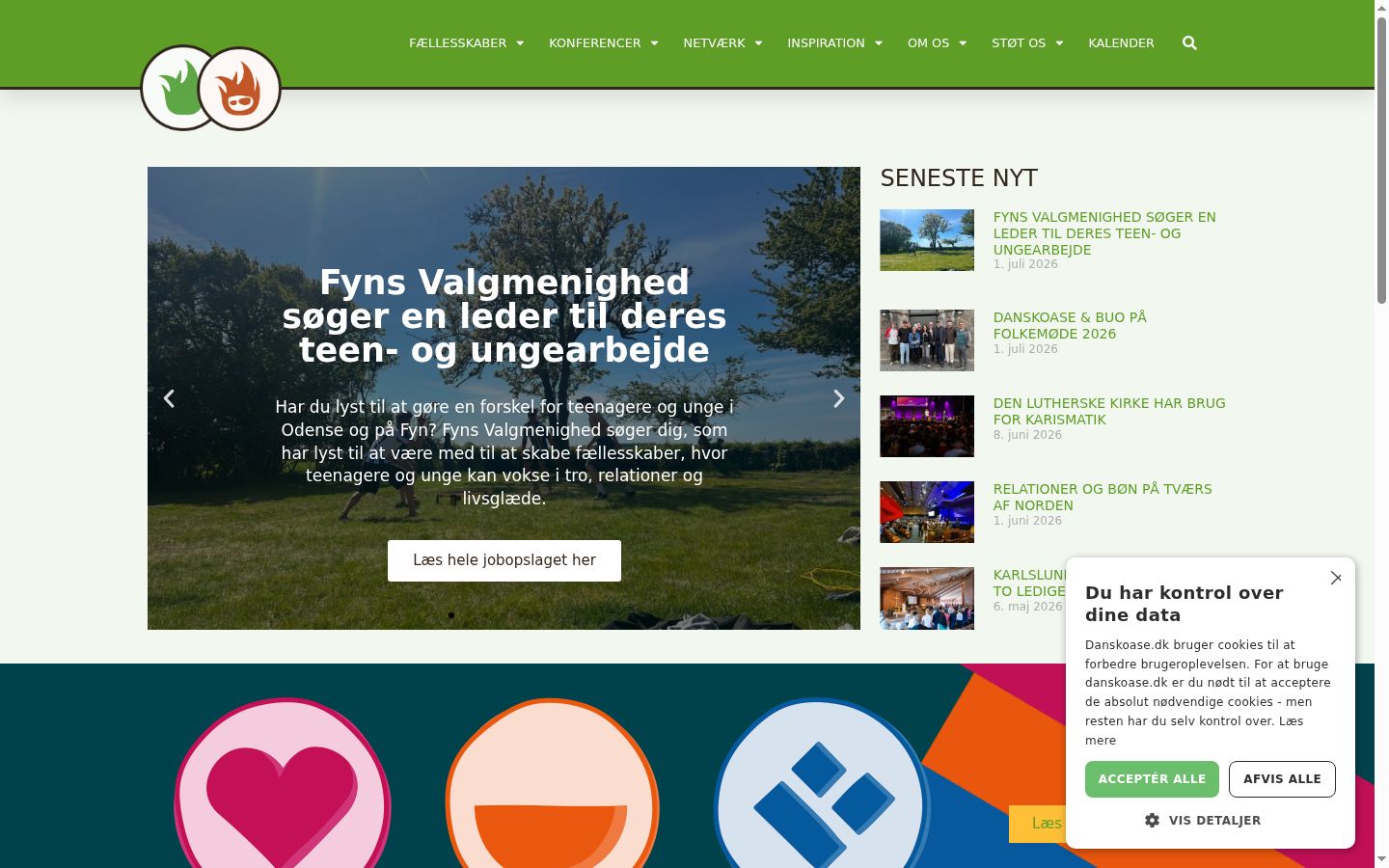 Screenshot des Einwilligungsbanners vor jeglicher Interaktion