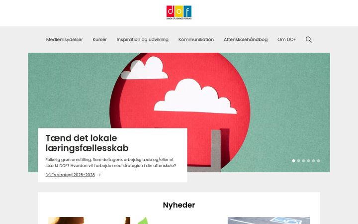 Screenshot von danskoplysning.dk