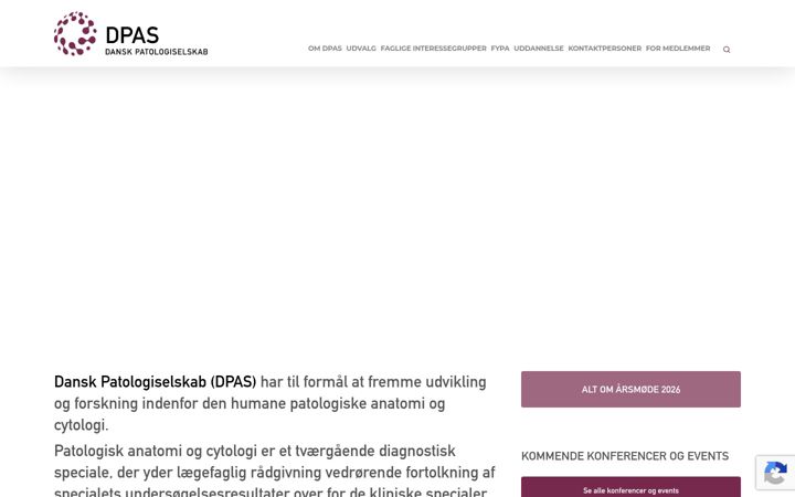 Skærmbillede af danskpatologi.org