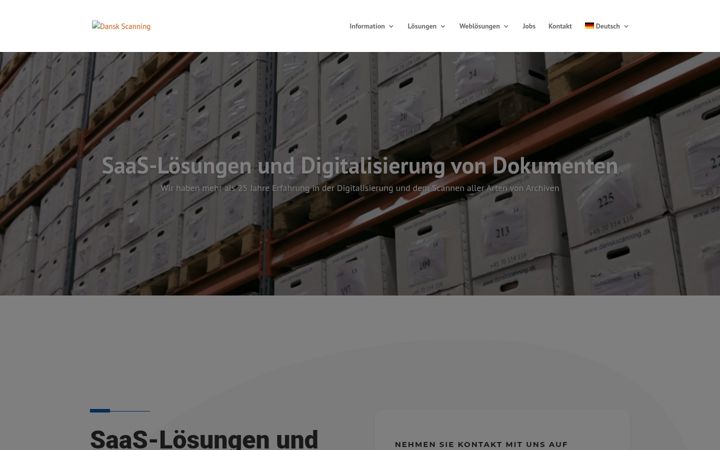 Screenshot of danskscanning.de