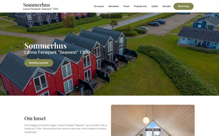 Screenshot di dansksommerhus.dk