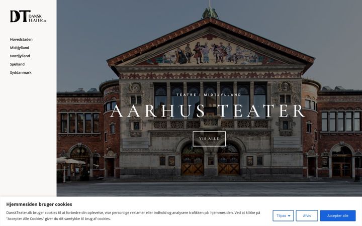Screenshot di danskteater.dk