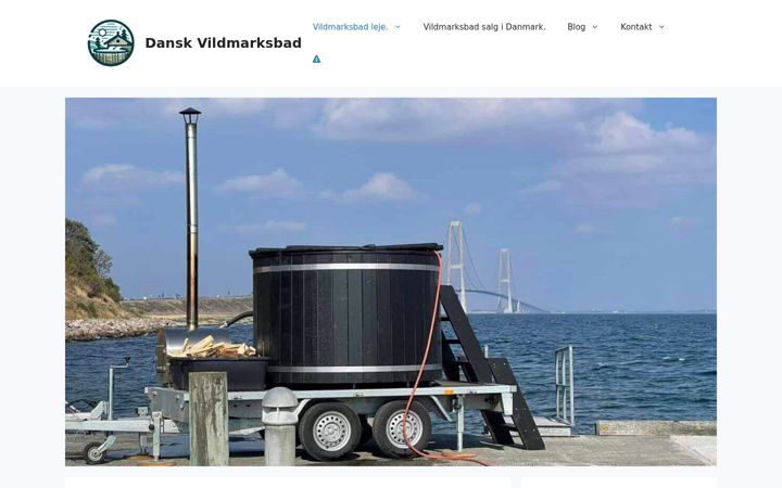 Screenshot of danskvildmarksbad.dk