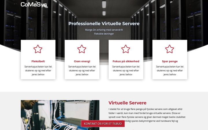 Screenshot of danskvirtuelserver.dk