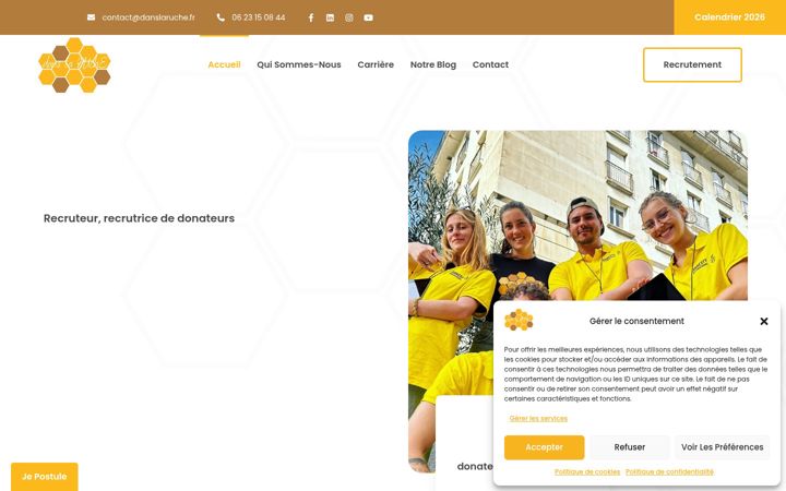 Zrzut ekranu danslaruche.fr