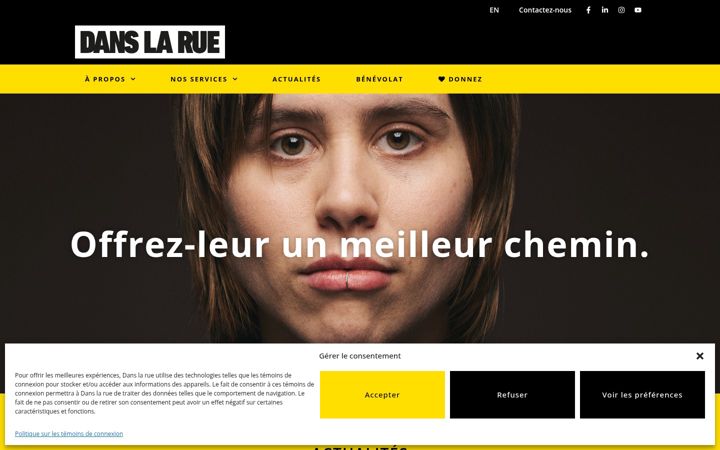 Screenshot of danslarue.org