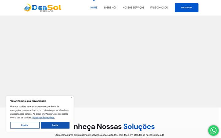 Skjámynd af dansolengenharia.com.br