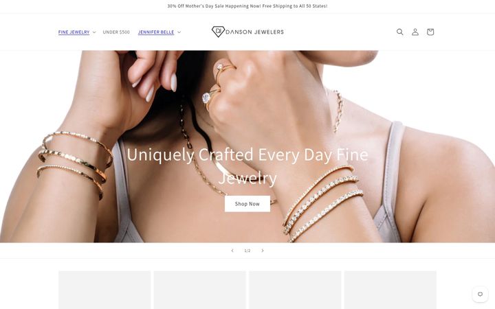 Screenshot of dansonjewelersnj.com