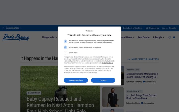 Screenshot of danspapers.com