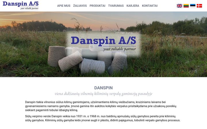 Screenshot di danspin.lt