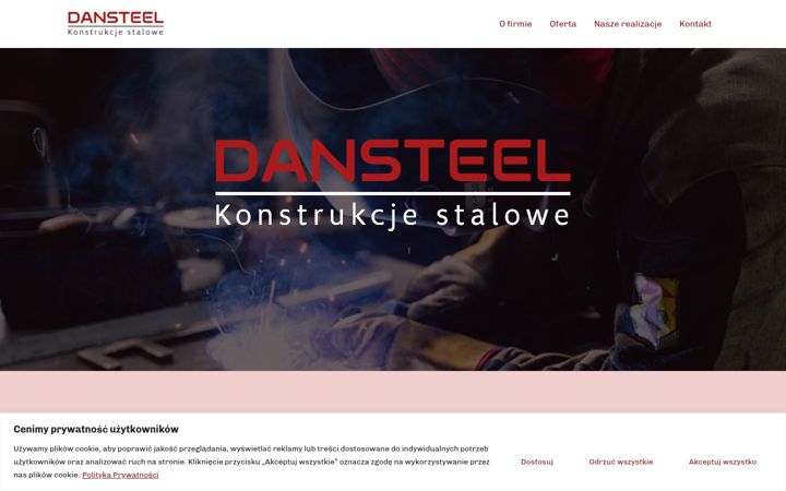 Screenshot of dansteel.pl