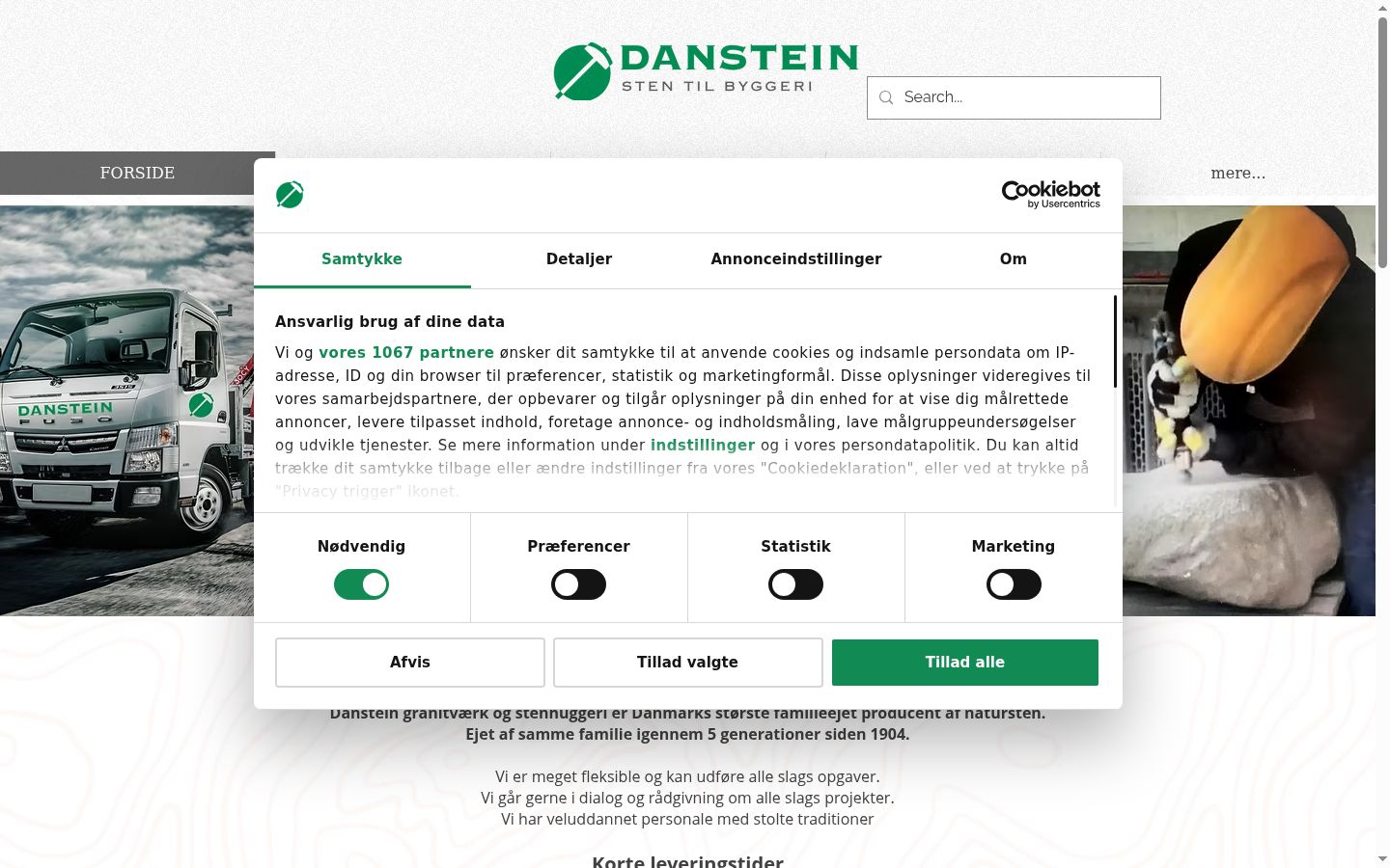 Screenshot tal-banner tal-kunsens muri qabel kwalunkwe interazzjoni