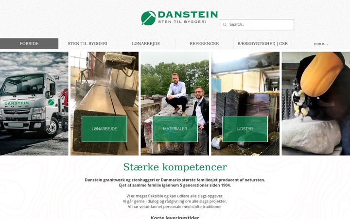 Snímek obrazovky danstein-byg.dk