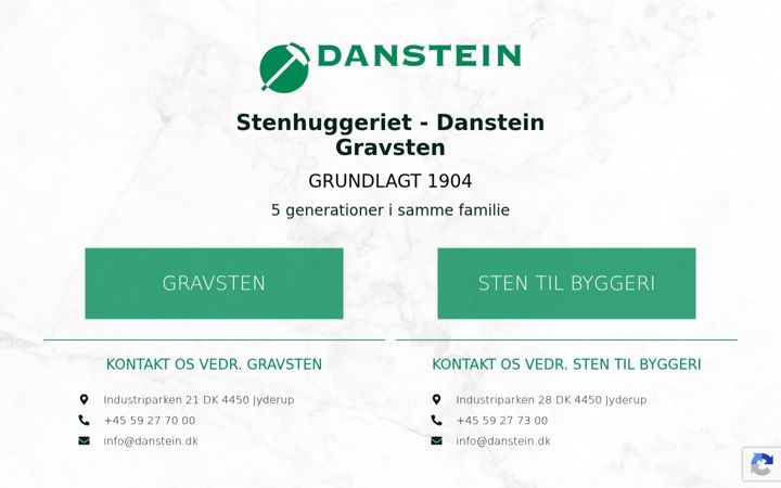 Screenshot of danstein.dk