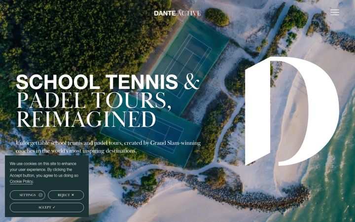 Screenshot of danteactive.com