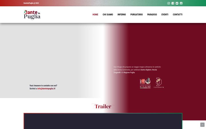 Screenshot of danteinpuglia.it