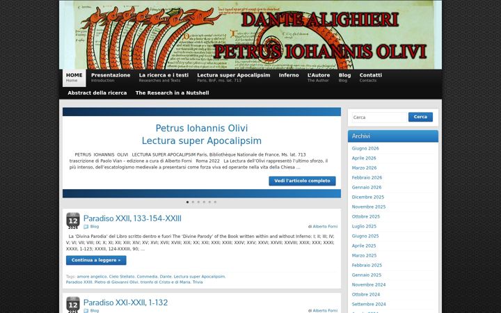 Screenshot of danteolivi.com