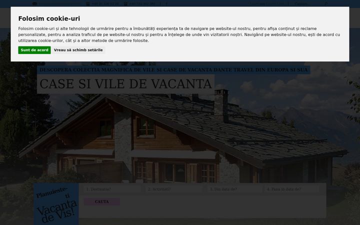 Screenshot of dantetravel.eu