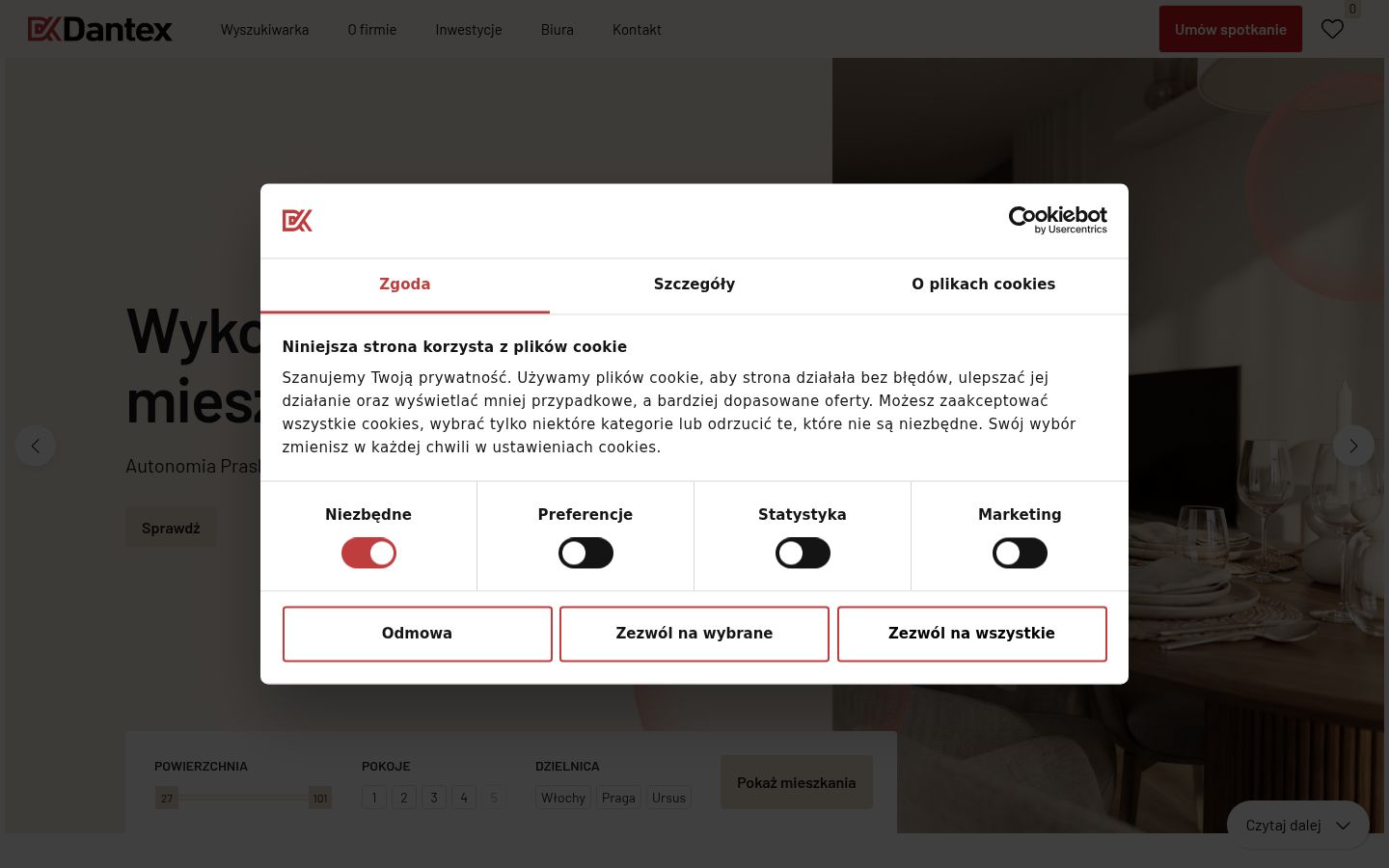 Snímek obrazovky baneru souhlasu zobrazeného před jakoukoli interakcí