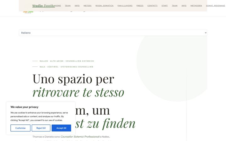 Screenshot of dantho.eu