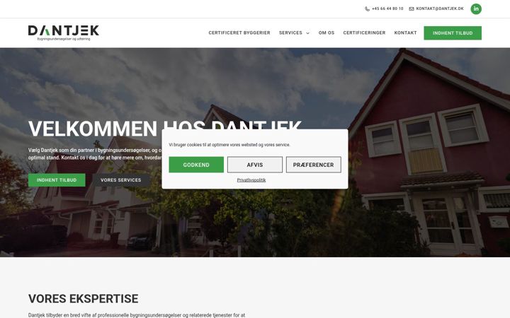 Screenshot of dantjek.dk