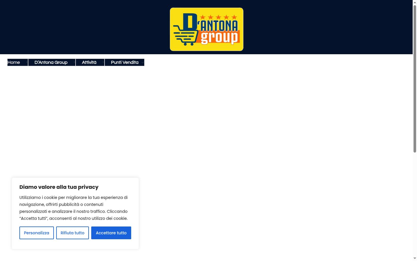 Screenshot des Einwilligungsbanners vor jeglicher Interaktion