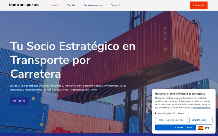 Screenshot of dantransportes.com