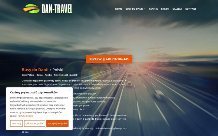 Screenshot of dantravel.pl