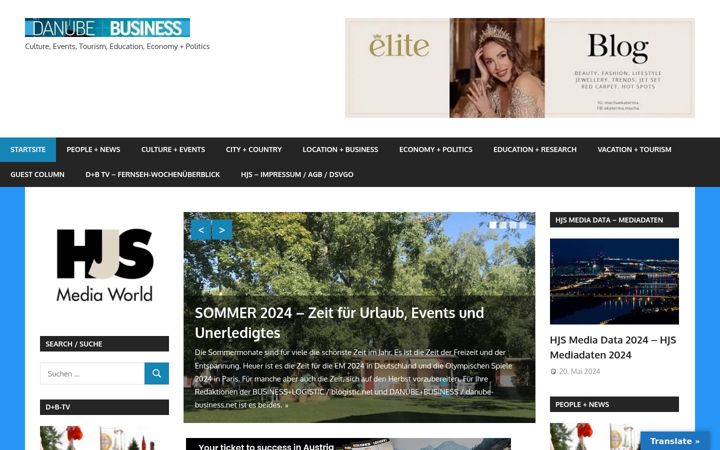 Screenshot of danube-business.net