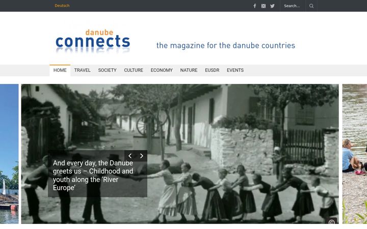 Screenshot of danube-connects.eu