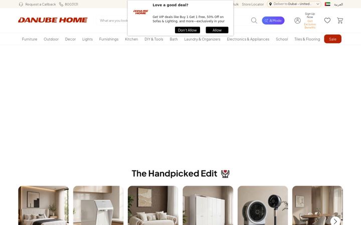 Screenshot of danubehome.com