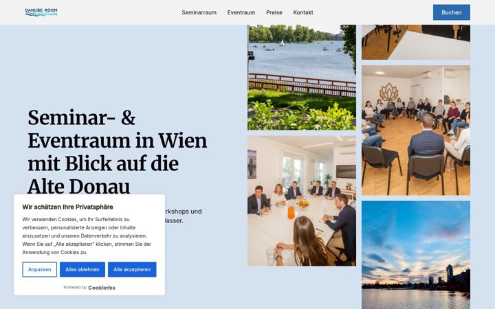 Screenshot of danuberoom.at